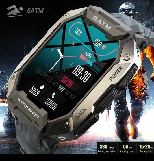 Reloj Inteligente, Smartwatch C20 Camuflaje Militar