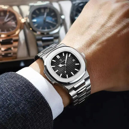 Reloj Poedagar Con Fechador - Negro  M613