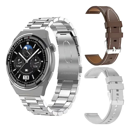Reloj Inteligente GT3 MAX Original, NFC - Plateado