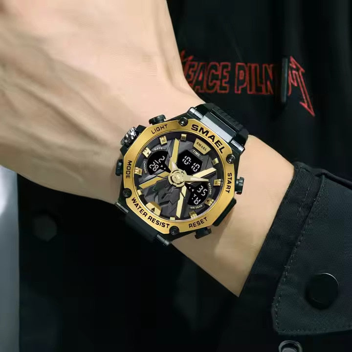 Reloj Doble Hora Contra el agua - Smael MD8087
