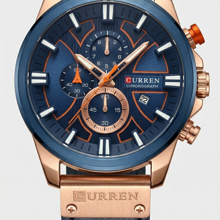Reloj Analogo Curren - Resistente al agua - Azul