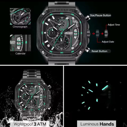 Reloj Analógico Megir Contra el agua